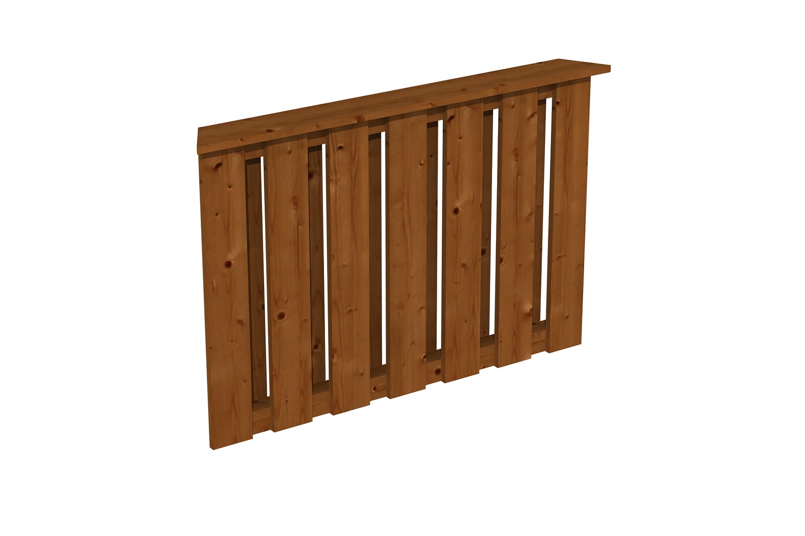 Pažení z palubek 120 x 84 cm, COLMAR 1, lazura ořech