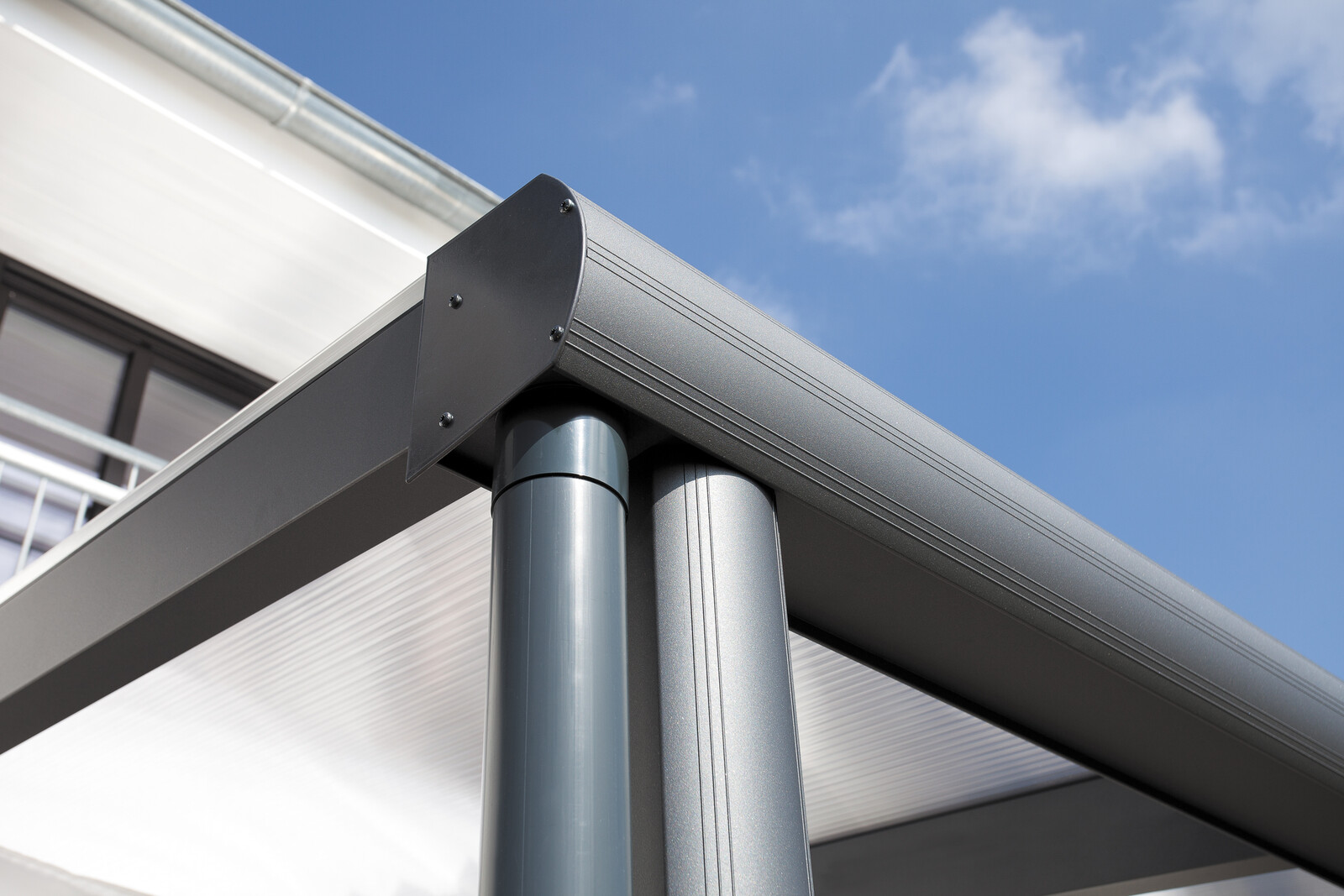 Terrassenüberdachung Garda 541 x 307 cm, Aluminium, anthrazit