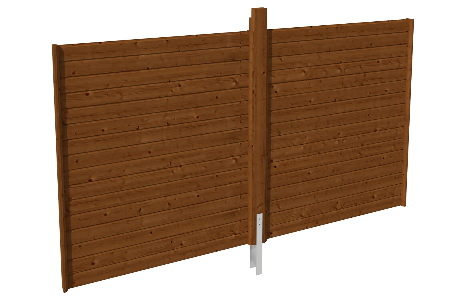 Rückwand Profilschalung 355x200cm,  nussbaum