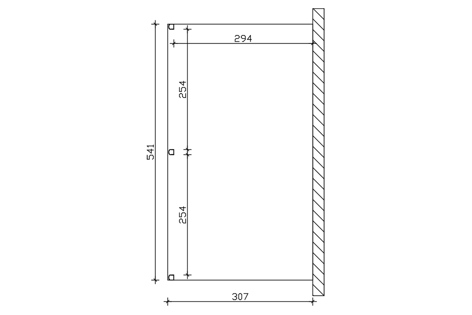 Terrassenüberdachung Garda 541 x 307 cm, Aluminium, anthrazit