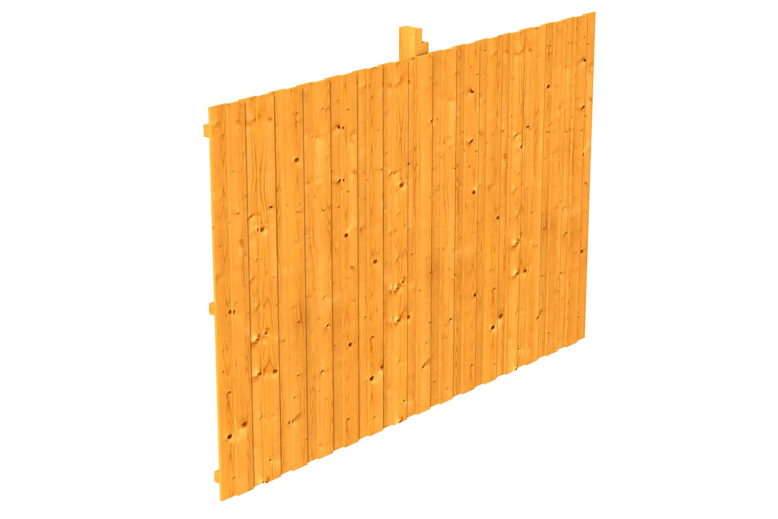 Backwall for glulam carports 341 x 220 cm, spruce, colour pre-treated in light oak