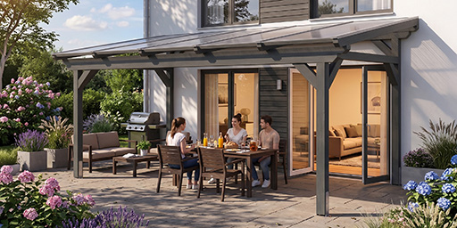 Terrassenüberdachungen (Mit KI generiert)