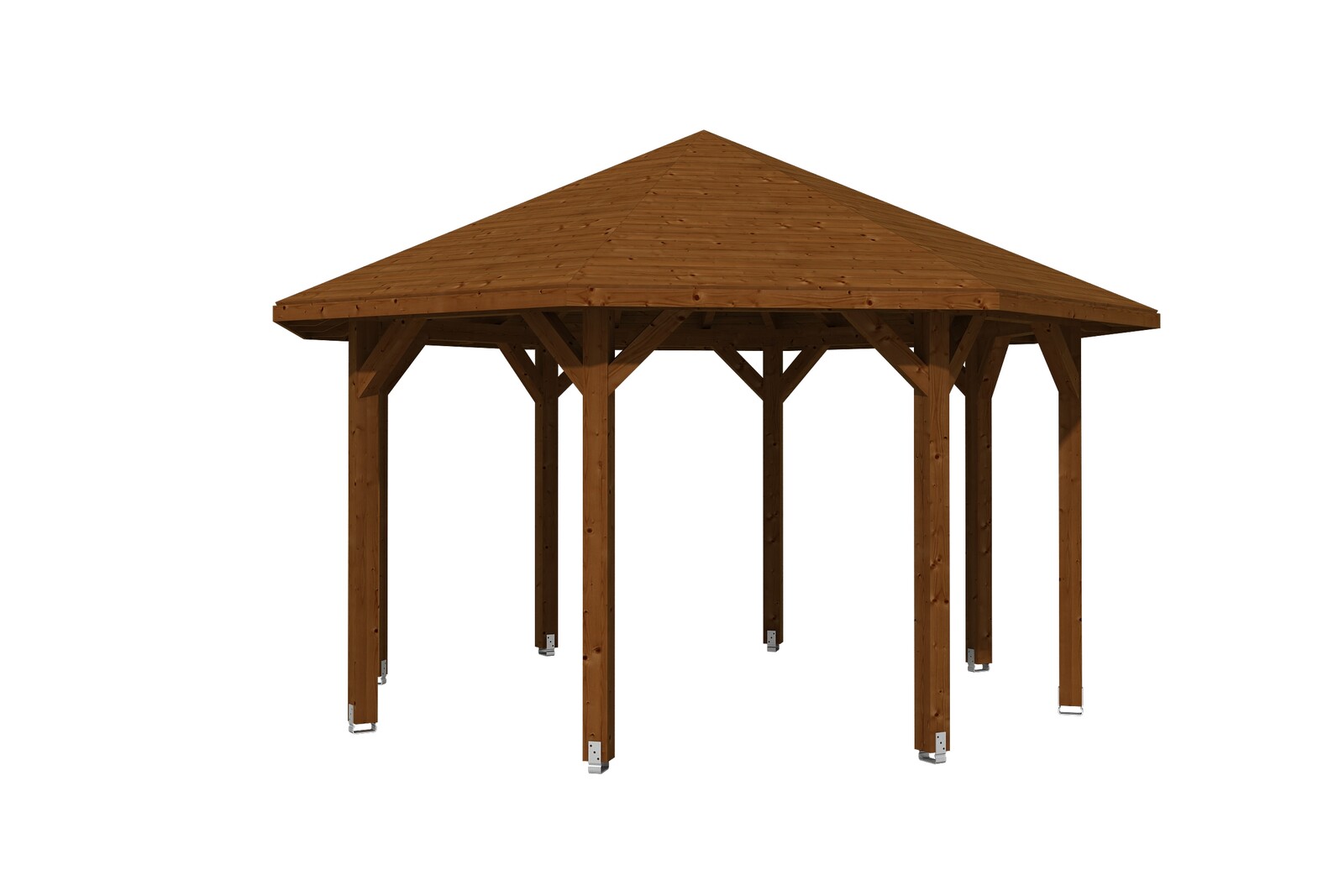 Pavillon Nice 2, Leimholz, nussbaum