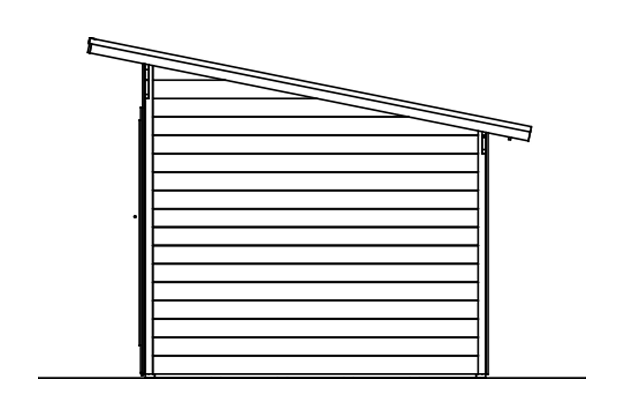 Gartenhaus Ostende 1, 350 x 250 cm, schiefergrau