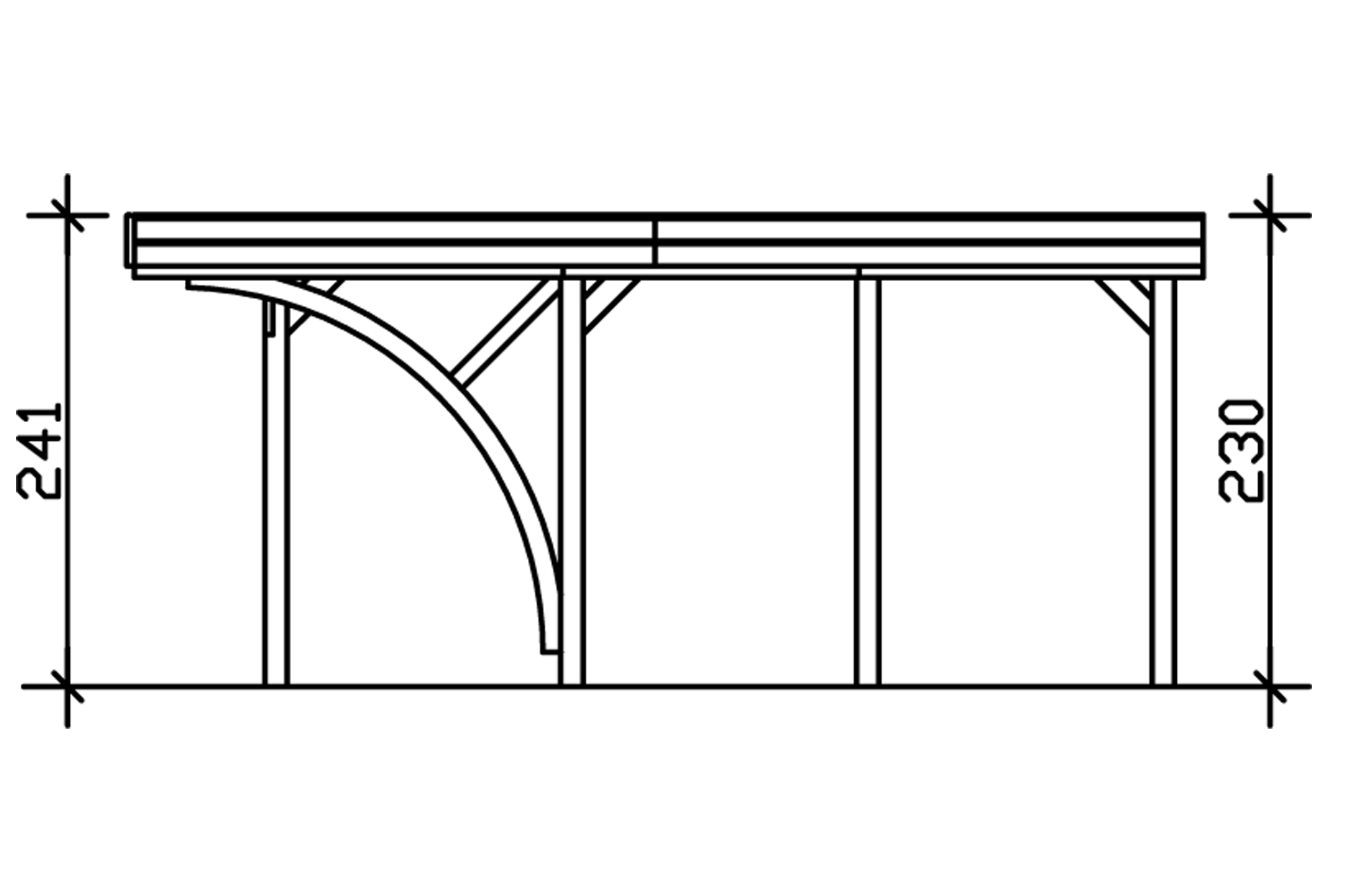 Přístřešek na auto FRIESLAND Set 5 314 x 555 cm, šedá, hliníkové střešní