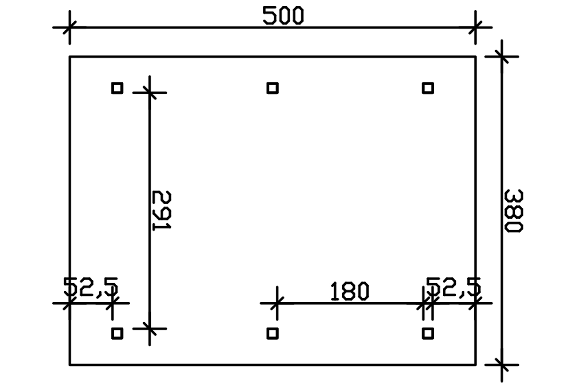 Přístřešek na auto WALLGAU 380 x 500 cm, zelená, laťování