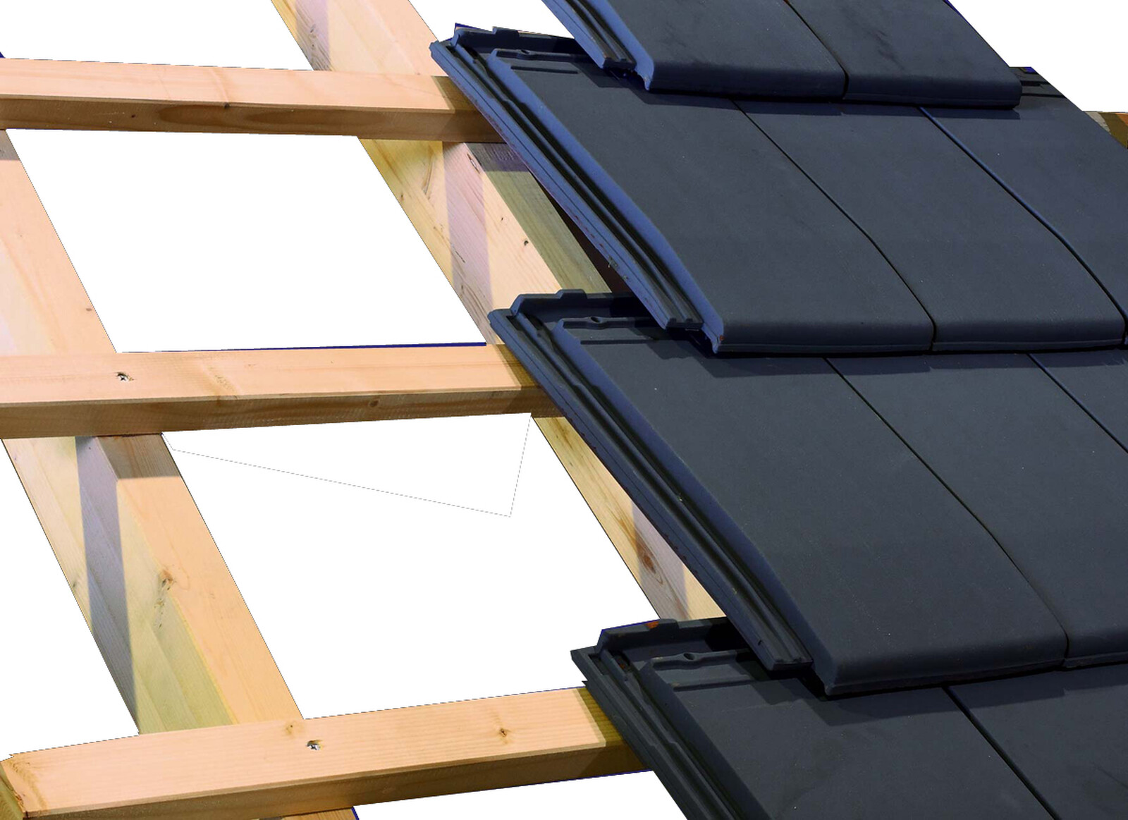 Carport Schwarzwald 684 x 600 cm mit Rückwand, natur, mit Dachlattung