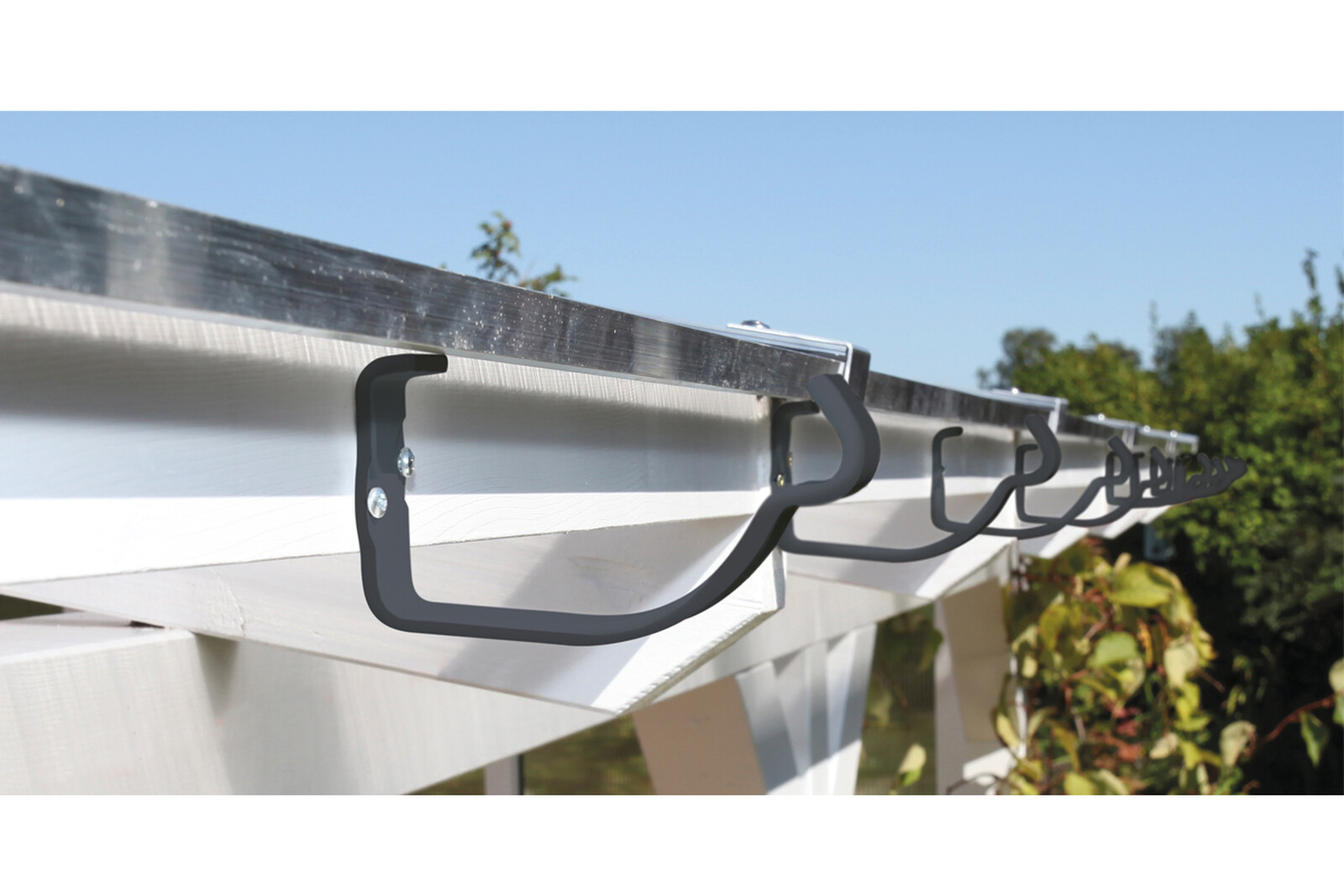 Dešťový okap 324cm, Ocel, antracit