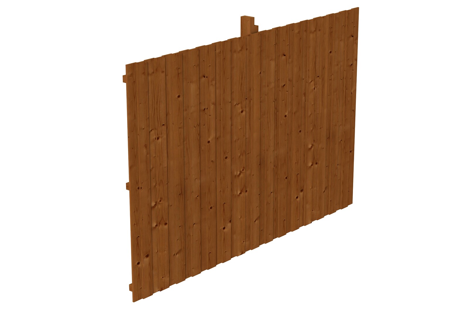 Backwall for glulam carports 341 x 220 cm, spruce, colour pre-treated in walnut