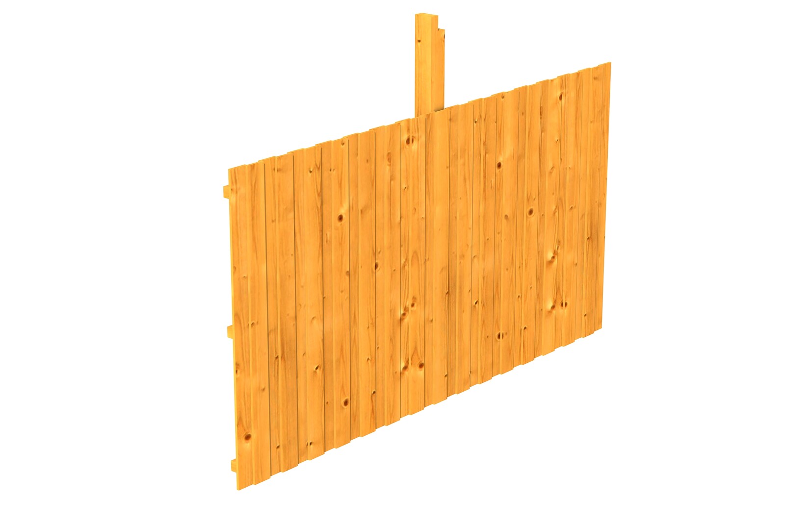 Backwall for glulam carports 341 x 180 x m, spruce, colour pre-treated in light oak