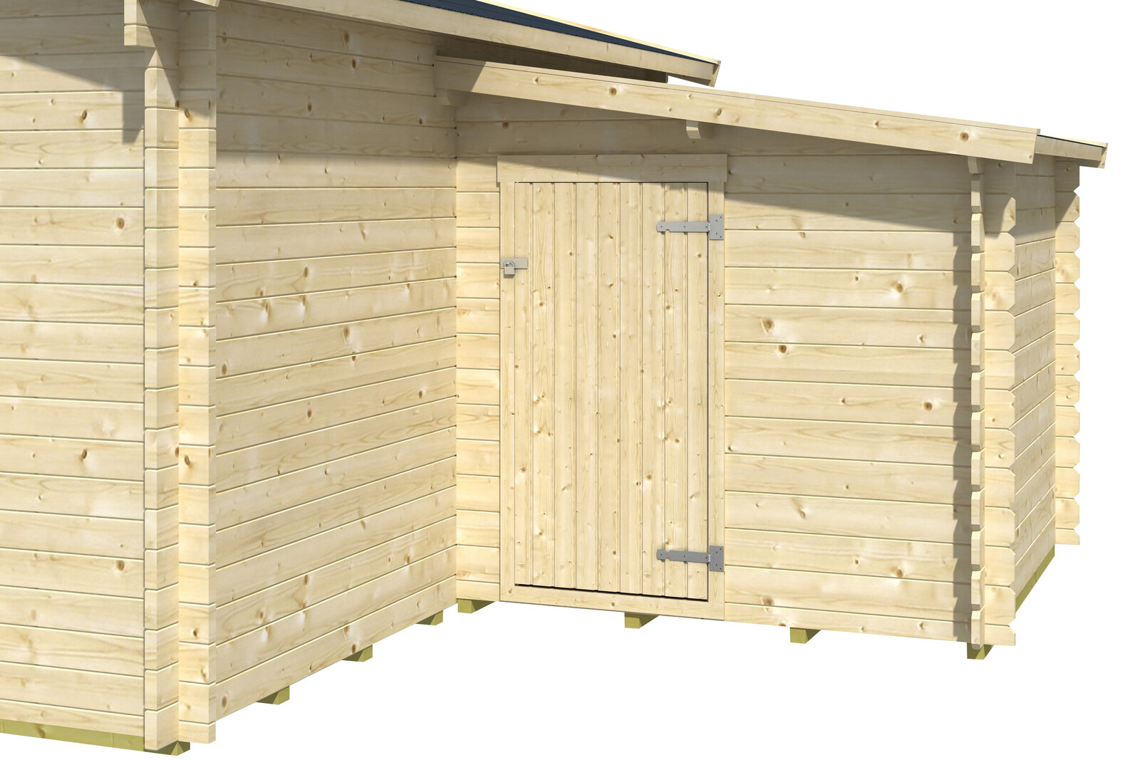 Appentis 2, 200 x 200 cm, Épaisseur de la paroi 28mm