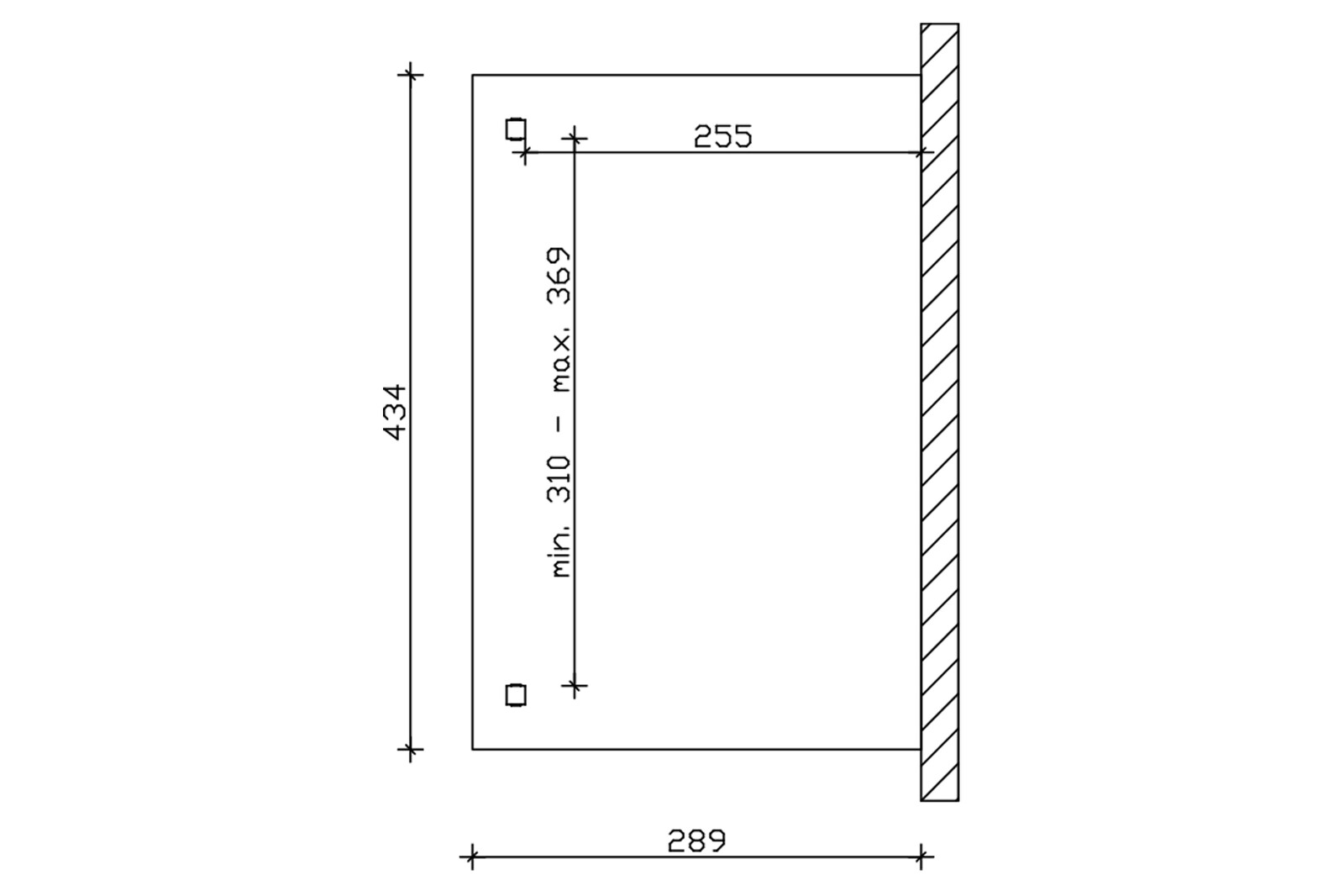Terrassenüberdachung Verona 434 x 289 cm, Leimholz, eiche hell