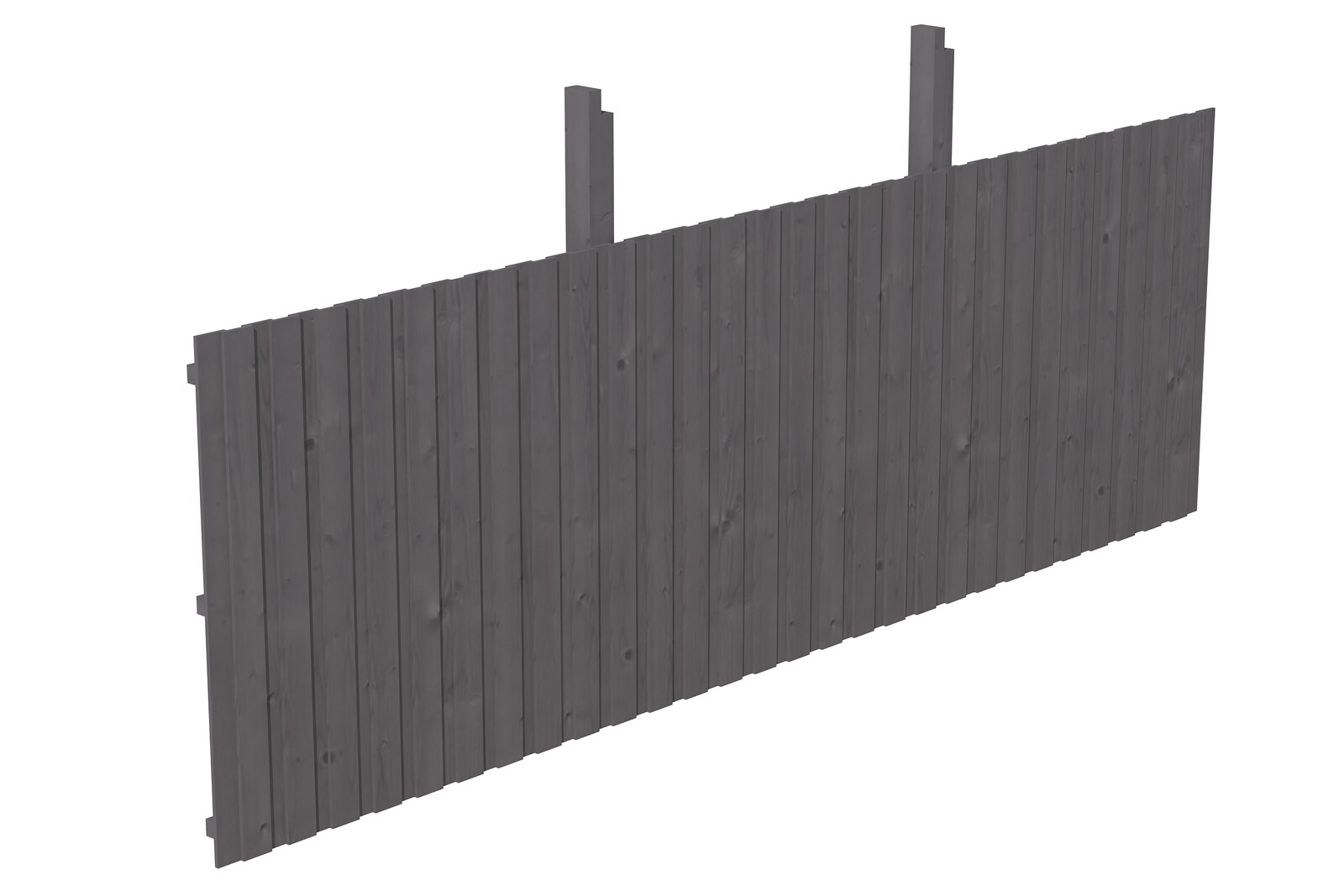 Backwall for glulam carports 550 x 180 cm, spruce, colour pre-treated in slate-grey
