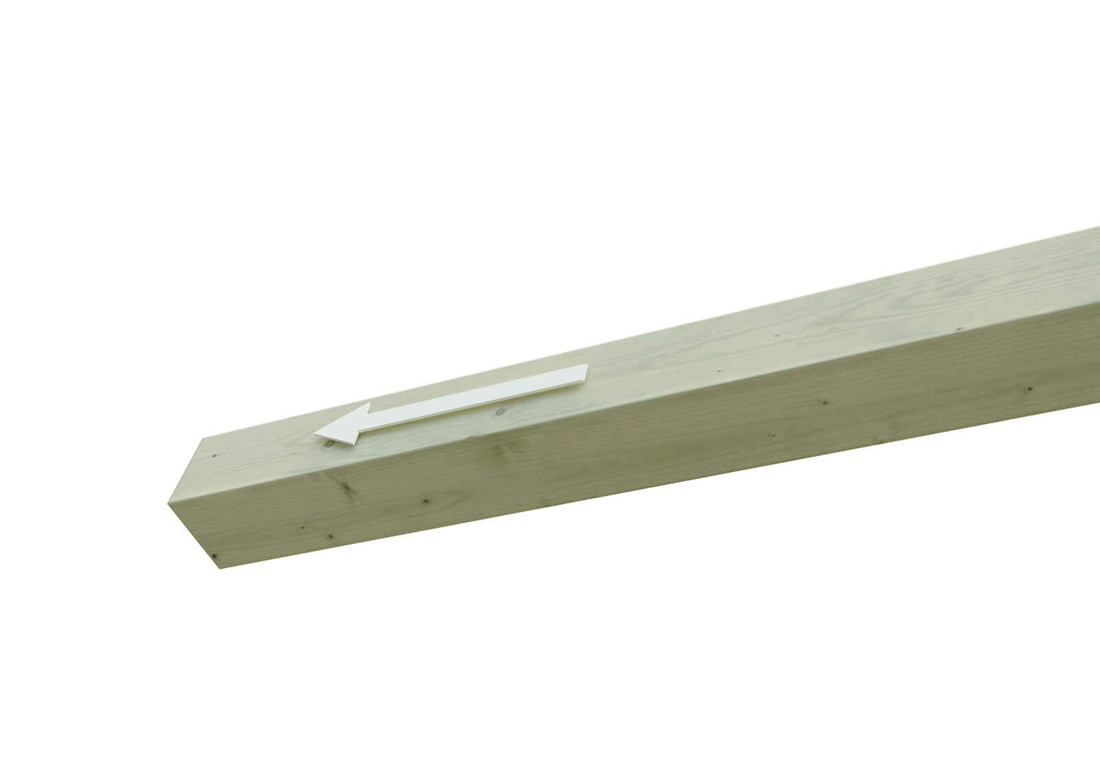 Aufpreis Pfostenverlängerung 11,5 x 11,5 cm auf 240 cm, grün imprägniert