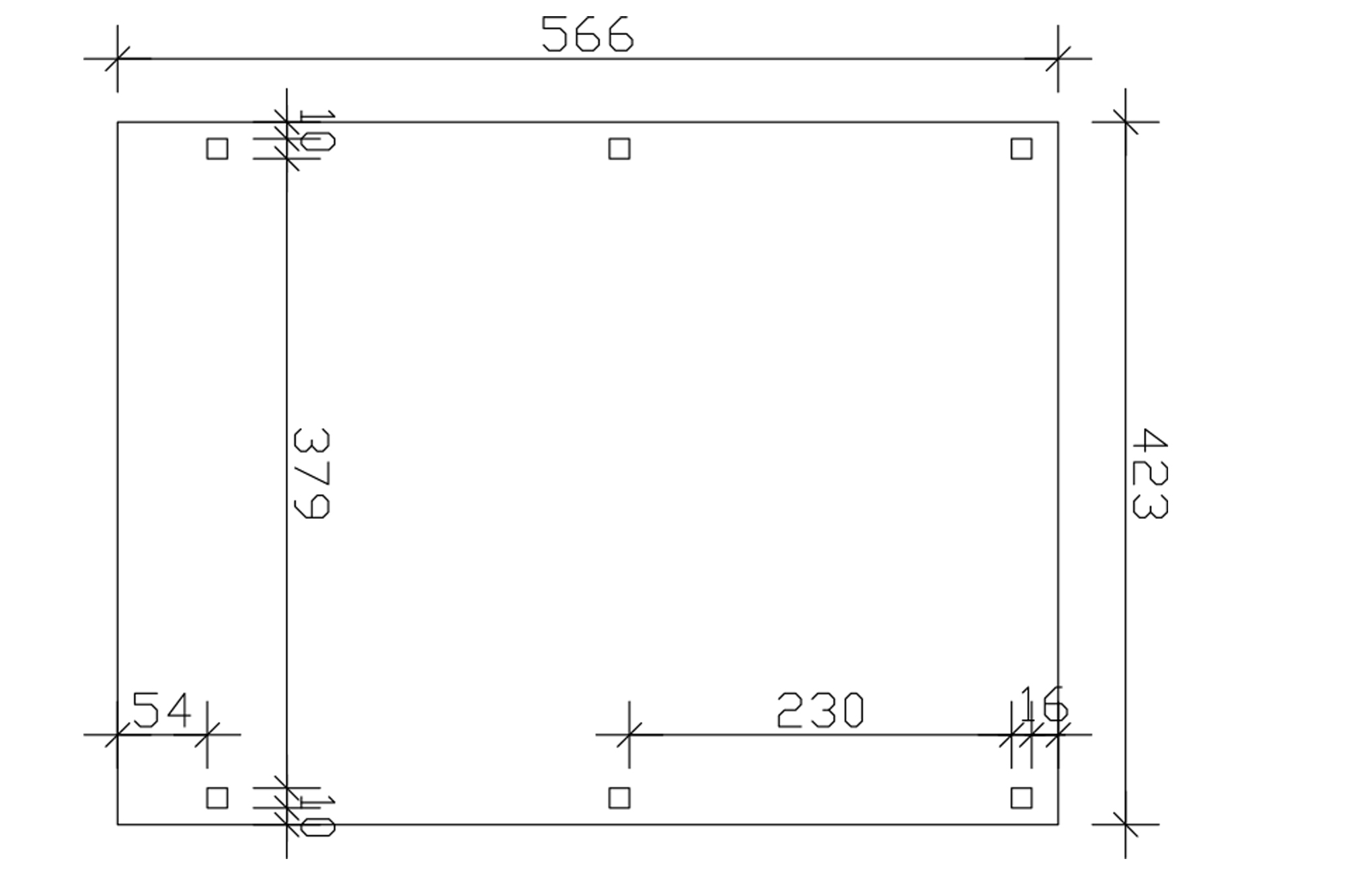 Carport Fichtelberg 423 x 566 cm, Dachlattung, schiefergrau