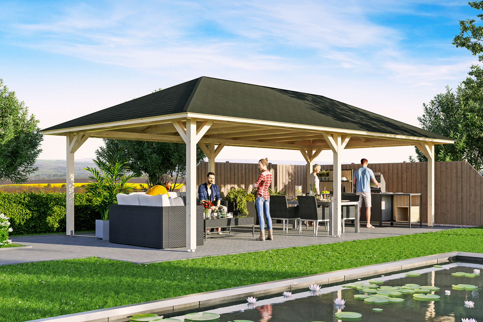 4hranný altán ORLEANS