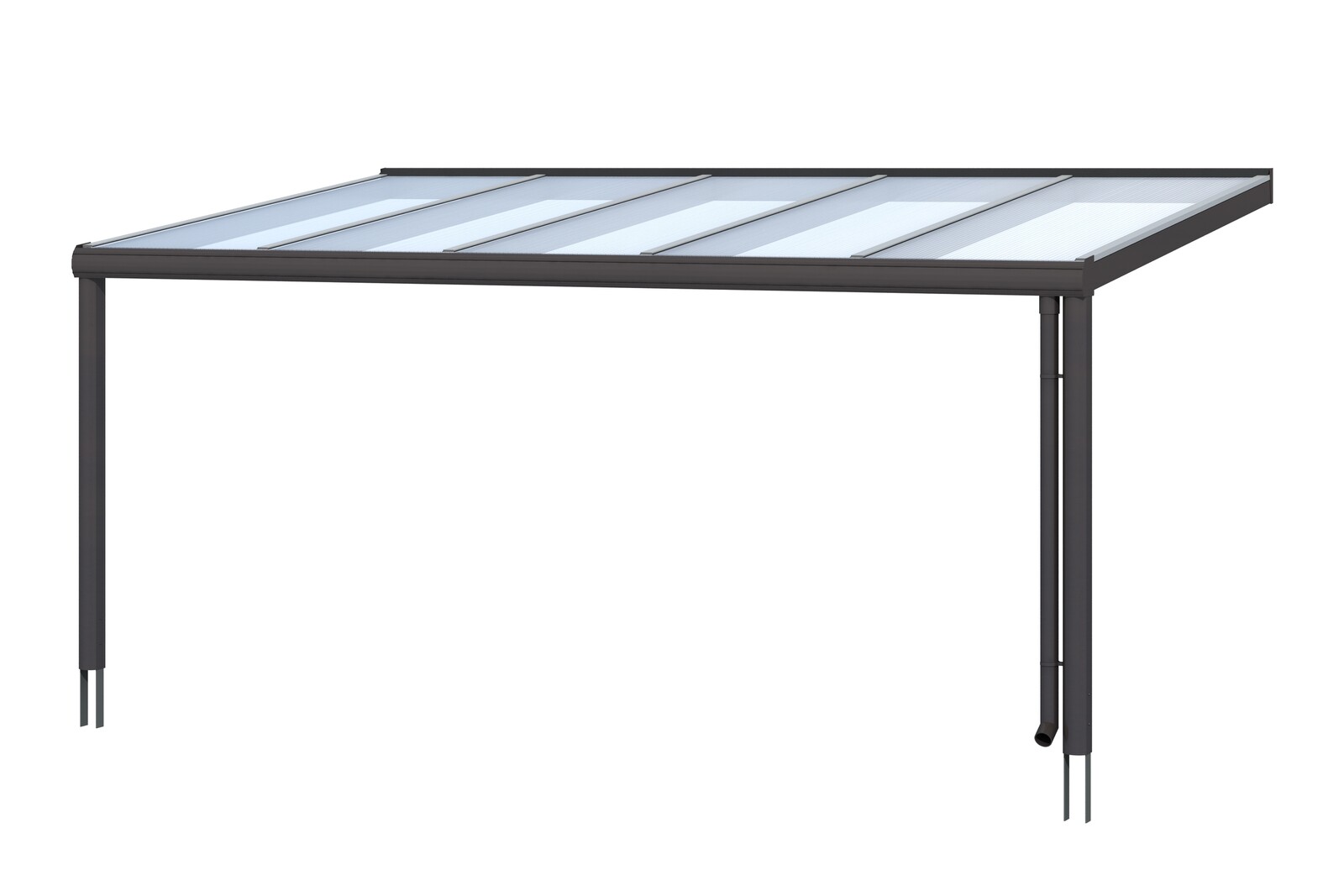 Terrassenüberdachung Genua 541 x 357 cm, Aluminium, anthrazit