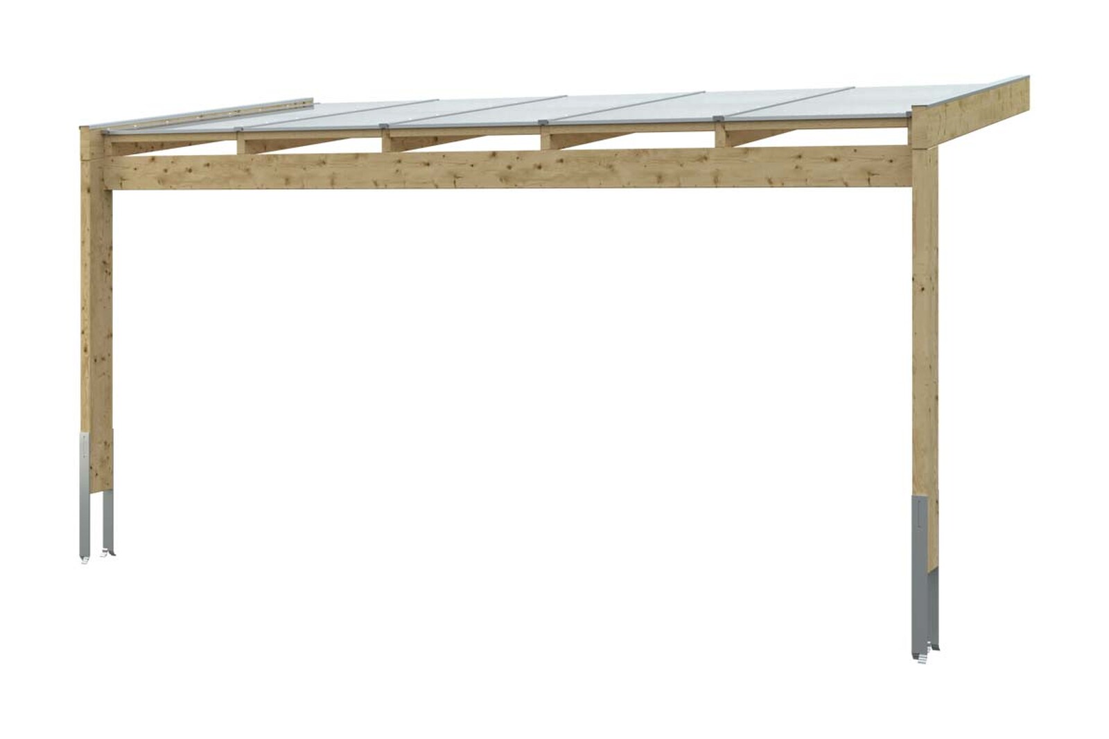 Terrassenüberdachung Novara 557 x 259 cm, Leimholz, natur