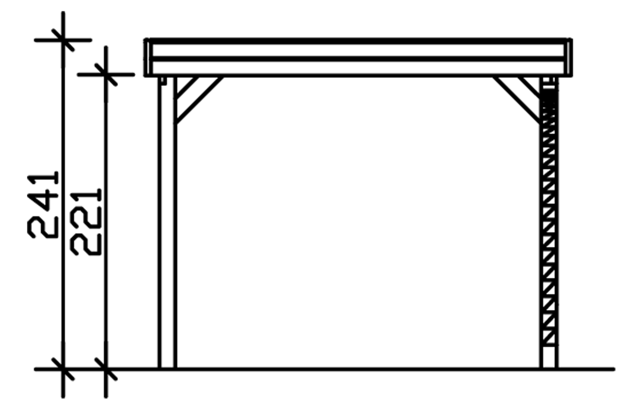 Přístřešek na auto FRIESLAND Set 5 314 x 555 cm, šedá, hliníkové střešní
