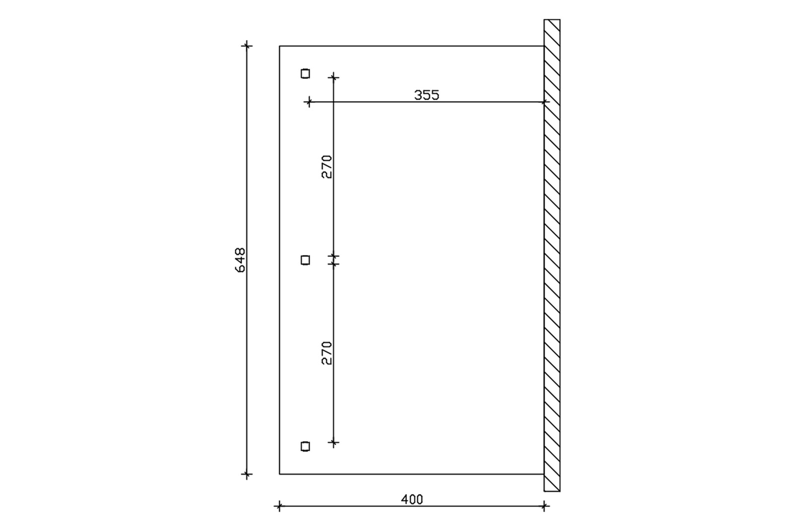 Terrassenüberdachung Bormio 648 x 400 cm, Leimholz, schiefergrau